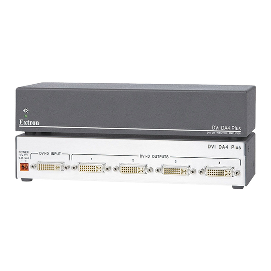 Extron electronics DVI DA Plus Series User Manual