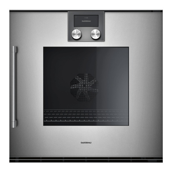 Gaggenau BOP 220 Instruction Manual