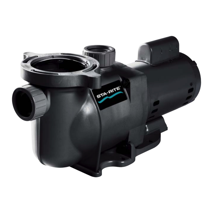 STA-RITE Supermax Installation And User Manual