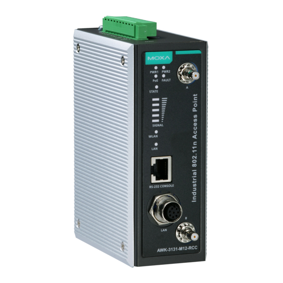 Moxa Technologies AirWorks AWK-3131-M12-RCC Quick Installation Manual