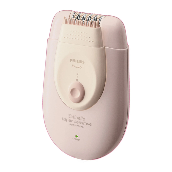 Philips Satinelle super sensitive HP6446/00 User Manual