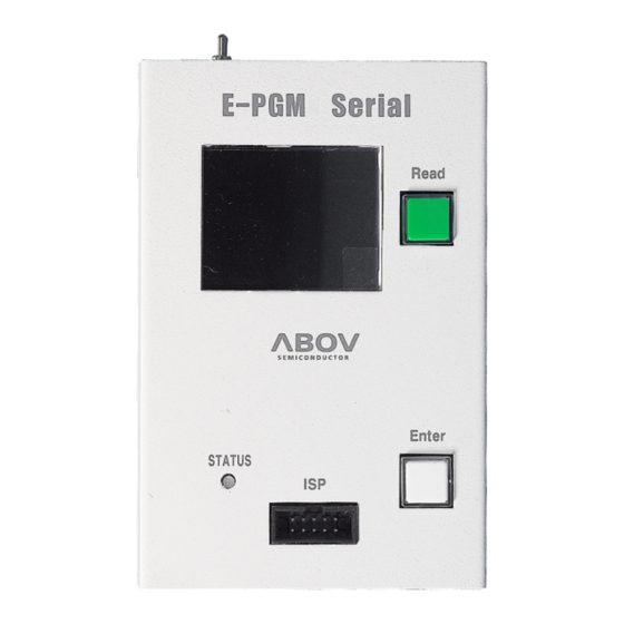 Abov E-PGM+ User Manual