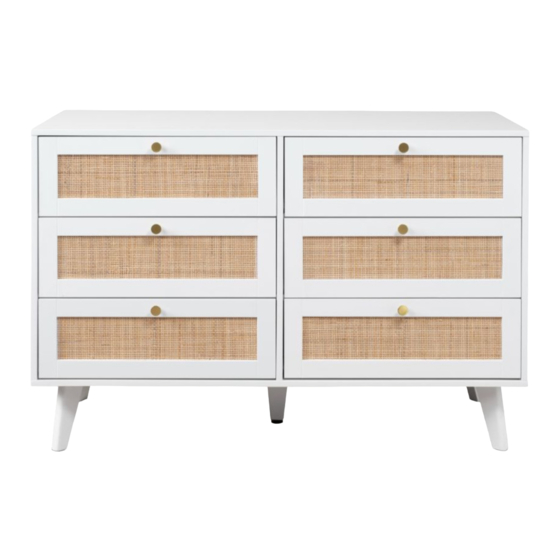 Mocka Georgia Six Drawer Assembly Instructions Manual