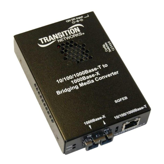 Transition Networks SGFEB1013-120 User Manual