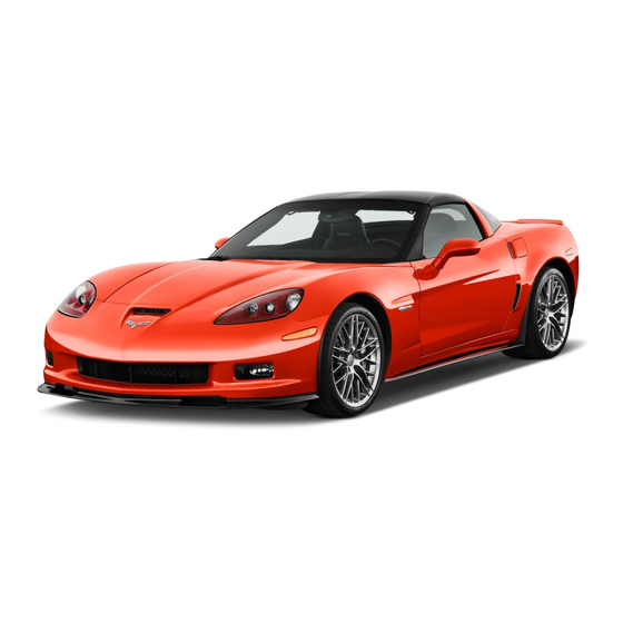 Chevrolet 2012 Corvette Navigation System User Manual
