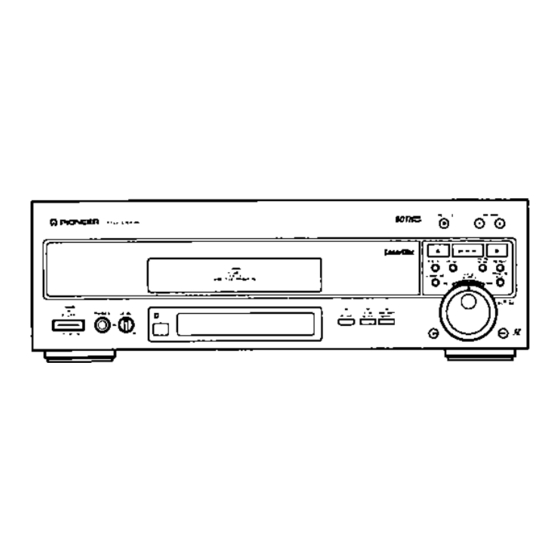 Pioneer CLD-D703 LaserDisc Player Manuals