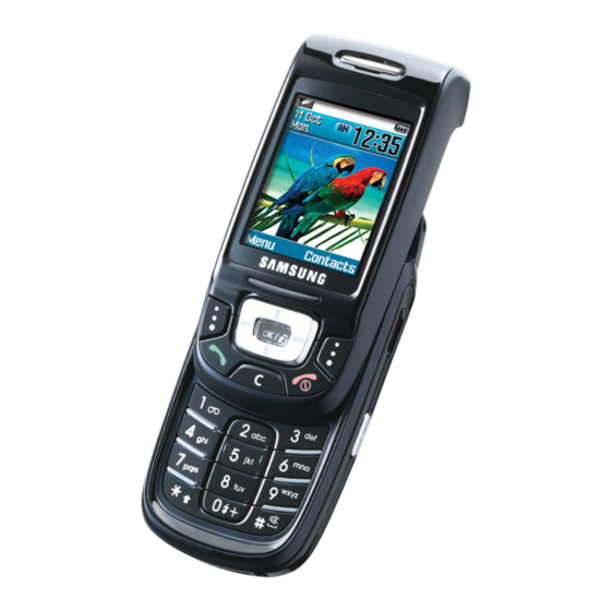 Samsung SGH-D500 Manual
