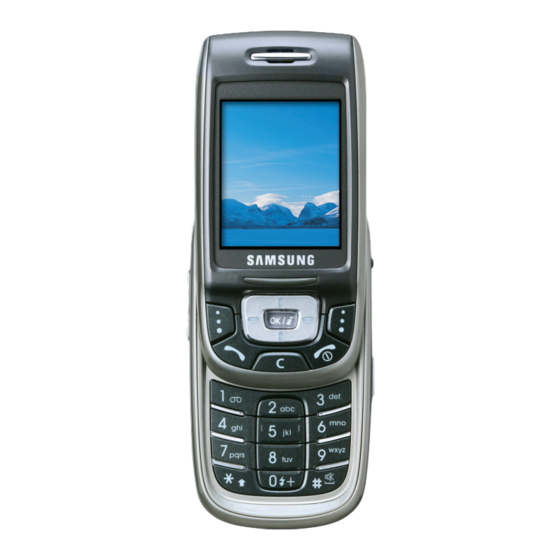 Samsung SGH-D500 User Manual