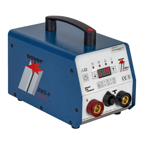 Soyer BMS-9 ACCU Operating Instructions Manual