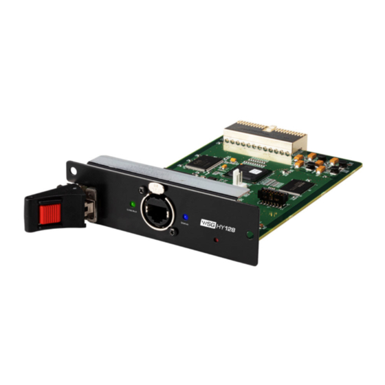 Waves WSG HY128 Manuals