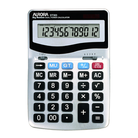 Aurora DT303 Specifications