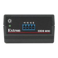 Extron Electronics EBDB Mini Setup Manual