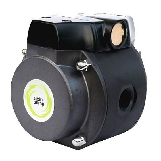 ALBIN PUMP AD15 Instruction Manual