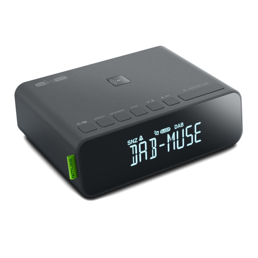 Muse M-175 DBI - DAB+/FM Dual Alarm Clock Radio Manual