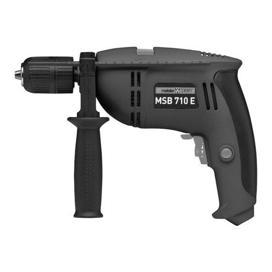Meister Craft MSB 710 E Operating Instructions Manual