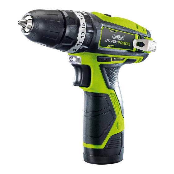 User Manuals: Draper STORMFORCE CHD108SF Combi Drill