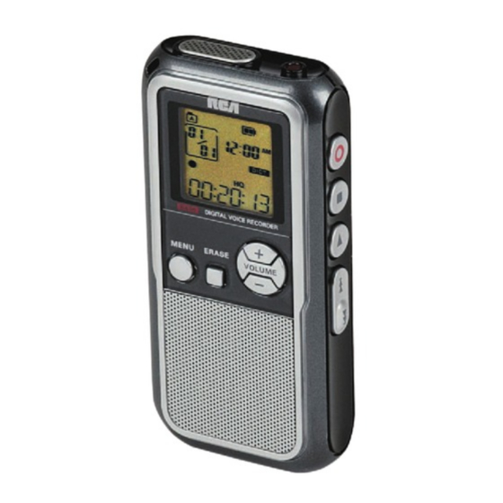RCA RP5022 - RP 64 MB Digital Voice Recorder Specification