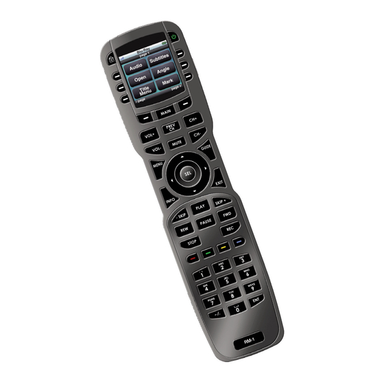 Universal Remote Contorl RM-1 Owner's Manual