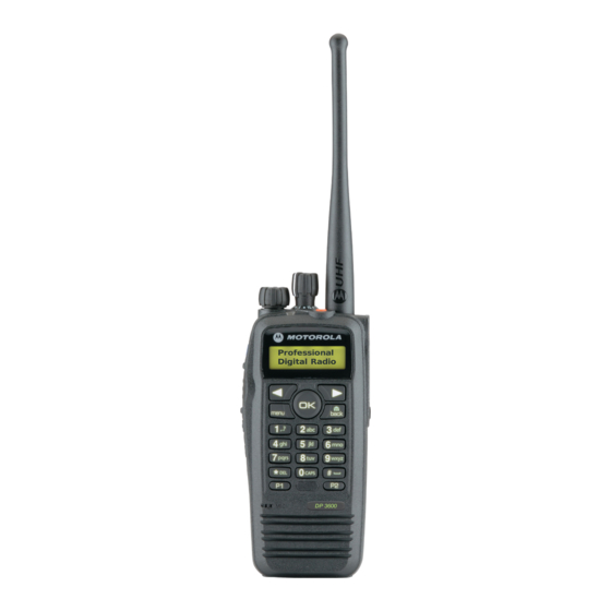 Motorola XiR Series Quick Reference Card