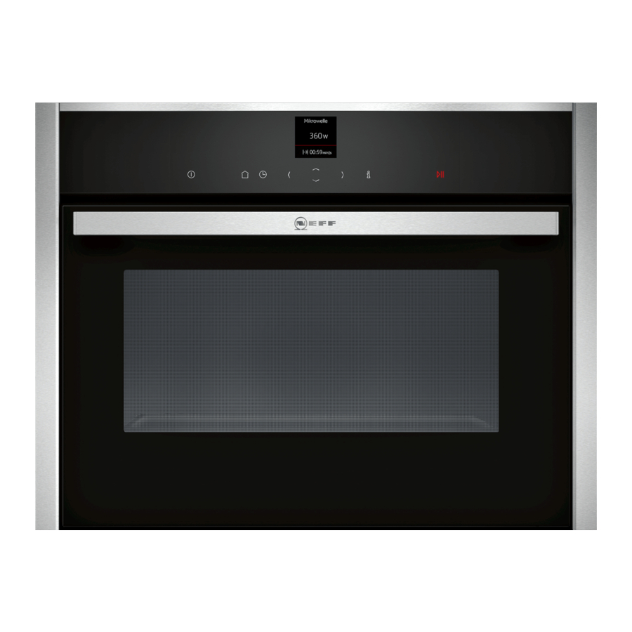 NEFF C17UR02.0B User Manual And Installation Instructiions