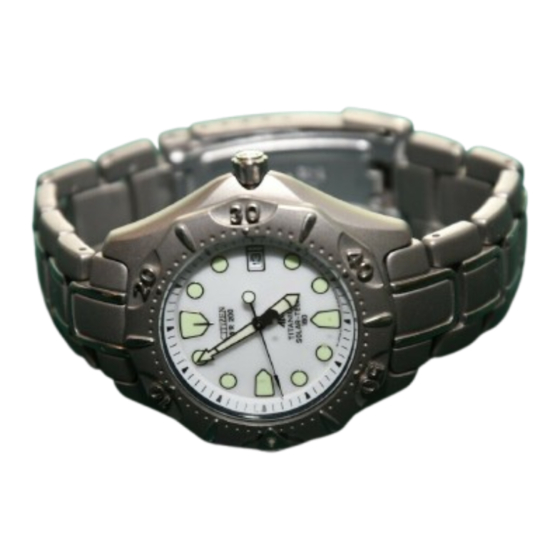 Citizen QUARTZ ECO-DRIVE CTZ B6796 Instruction Manual