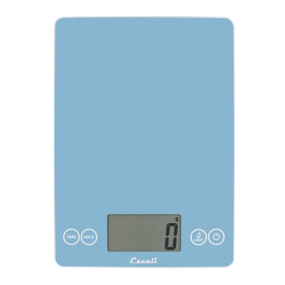 Escali Arti User Manual