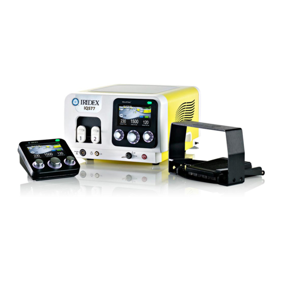 Iridex IQ 577 Operator's Manual