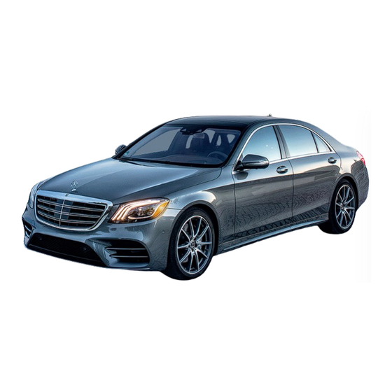 Mercedes-Benz S-Class 2020 Operator's Manual