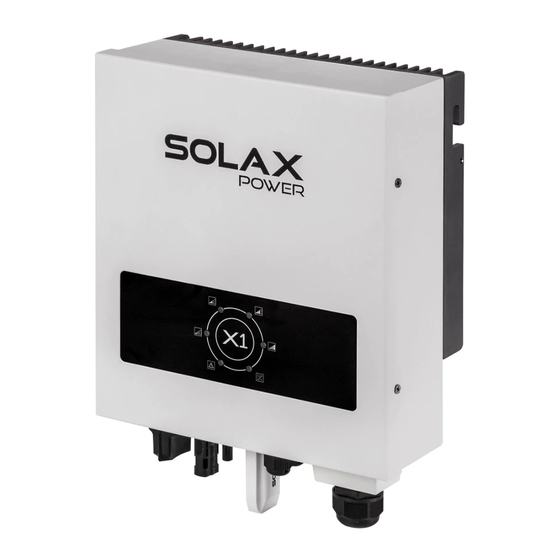 Solax X1 Series Quick Installation Manual