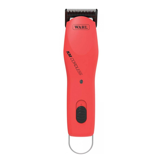 Wahl KM Cordless Instructions Manual