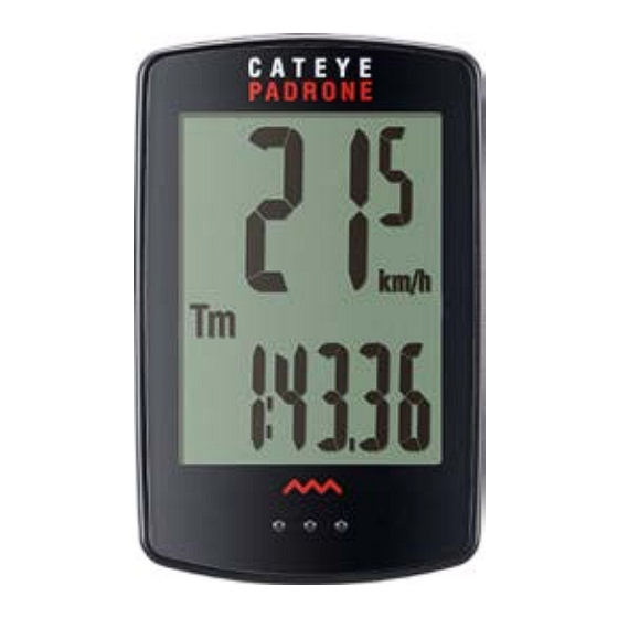 Cateye PADRONE Instruction Manual