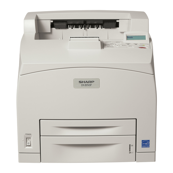 Sharp DX-B350P User Manual