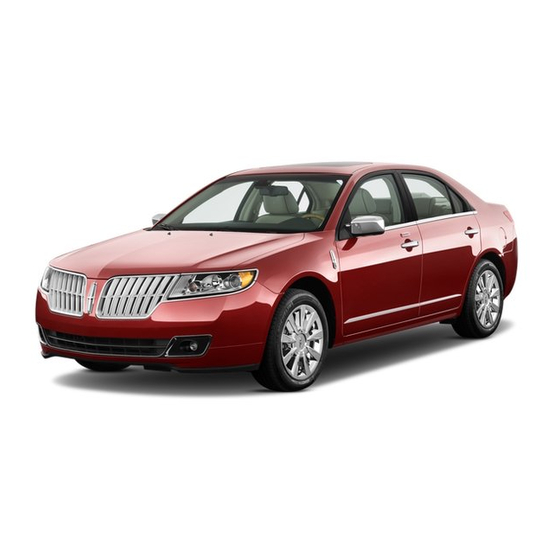 Lincoln 2011 MKZ(378) Owner's Manual