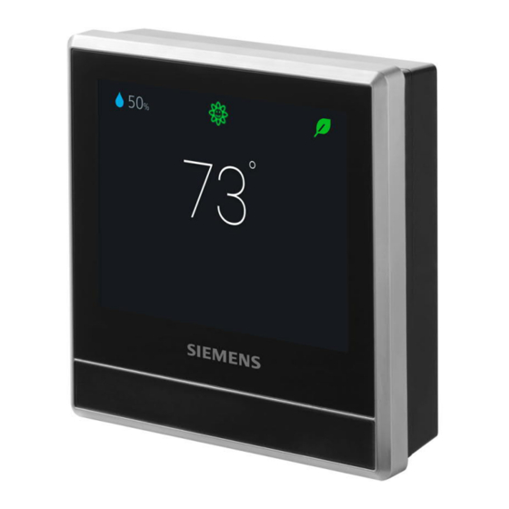 Siemens RDS120 Manual