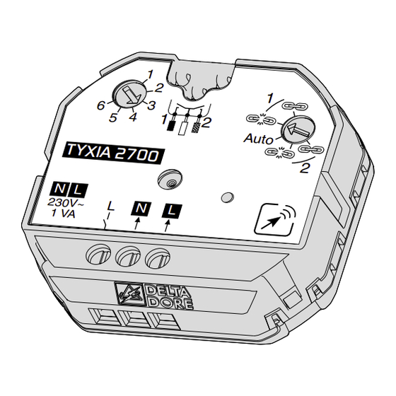 DELTA DORE TYXIA 2700 Manual