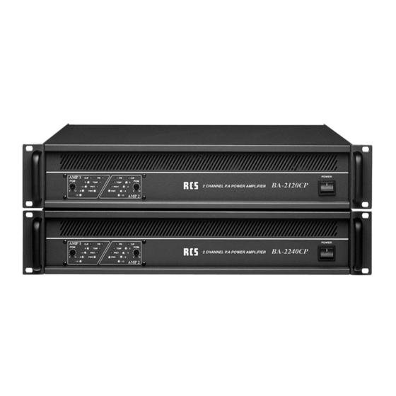 RCS BA-2120 CP Manual