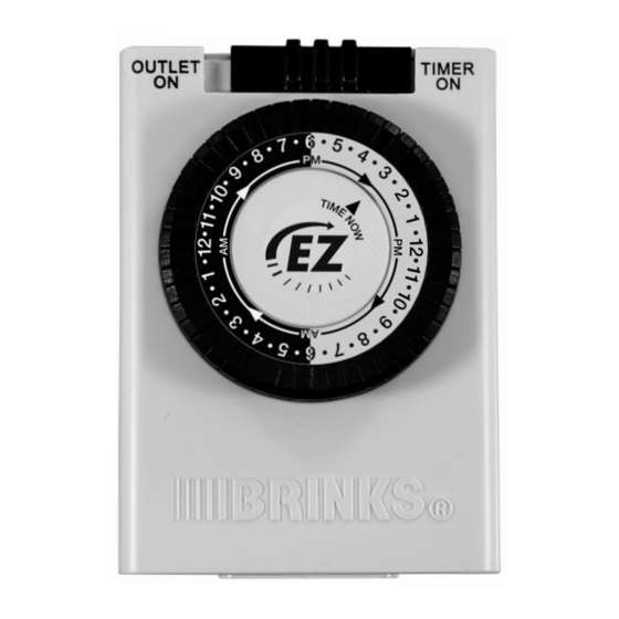 BRINKS EZ-Dial TIMER 42-1006 Quick Start Manual