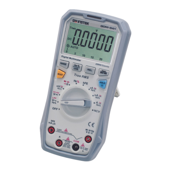 GW Instek GDM-541 User Manual