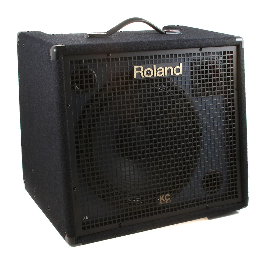 Roland KC-550/KC-350 - Keyboard Amplifier Manual