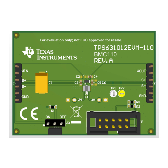 Texas Instruments TPS631012/3 User Manual