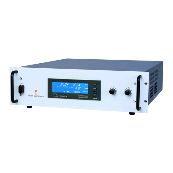 Delta Elektronika SM15K Product Manual
