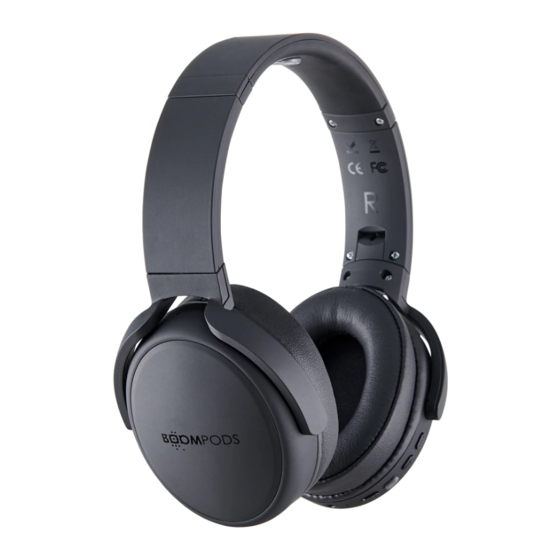 Boompods Headpods Pro Quick Start Manual