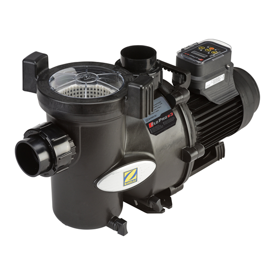 Zodiac FloPro e3 Instructions For Installation And Use Manual