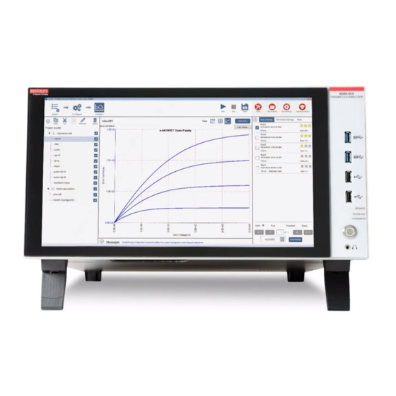 Tektronix KEITHLEY 4200A-SCS-PKC Quick Start Manual