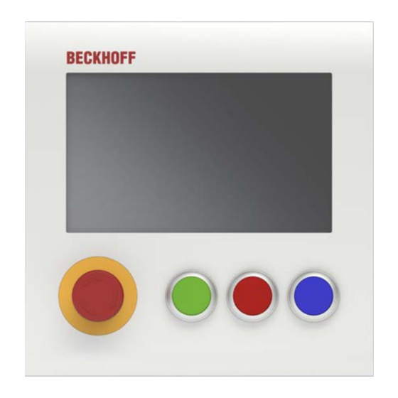 Beckhoff C9900-G070 7-inch touch panel Manuals