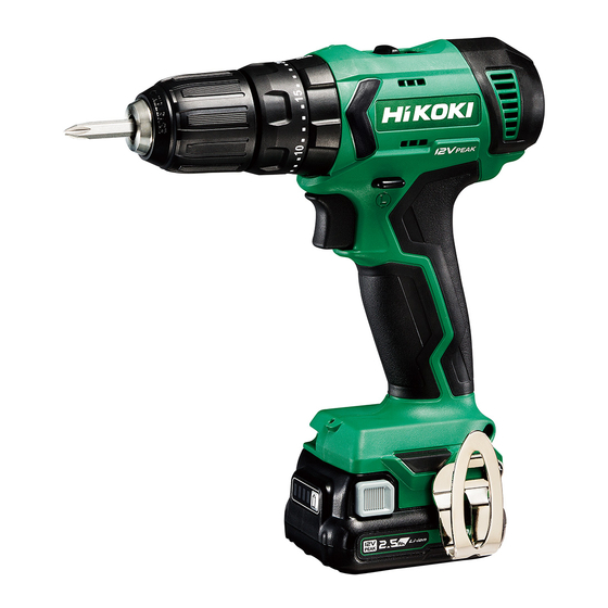 HIKOKI DV 12DA Handling Instructions Manual