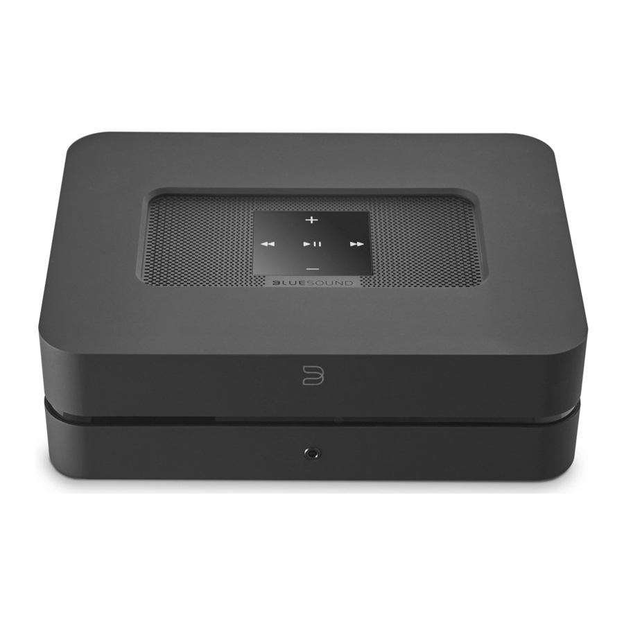 Bluesound POWERNODE 2i - Wireless Multi-Room Music Amplifier Manual