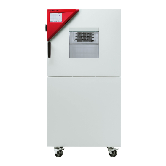 Binder MKF 400 Operating Manual