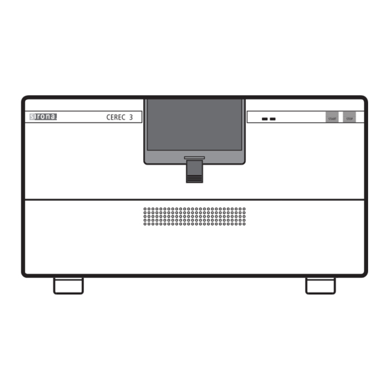 Sirona CEREC 3 Operating Instructions Manual