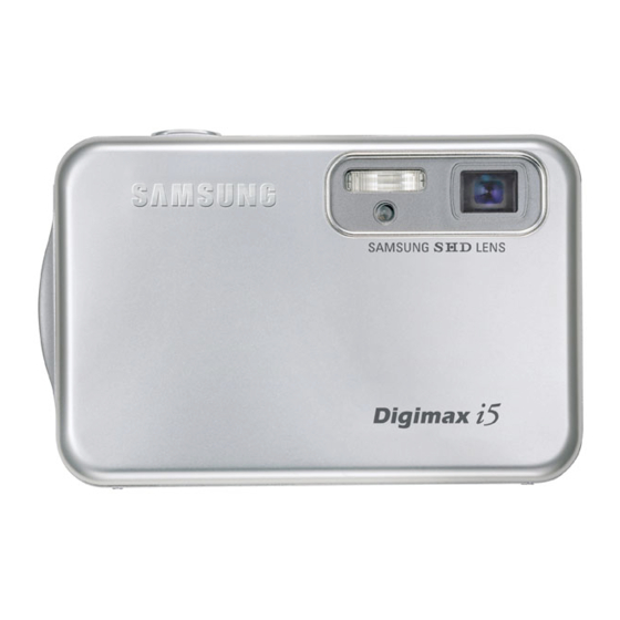 Samsung Digimax i5 - Digital Camera - 5.0 Megapixel Manuals